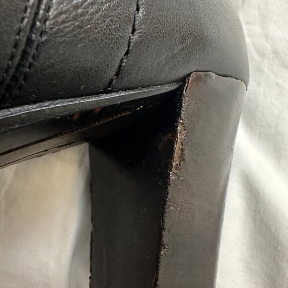 Frye Marissa Womens Back Zip Tall Black Leather Zip Up Boots US 10 M - Picture 9 of 9